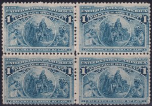 #230 Mint NG, Fine+, Block of 4 (CV $30) (CV $ - ID45365) - Joseph Luft