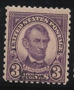 672 3c Nebr Overprint MLH Avg-Fine Centering