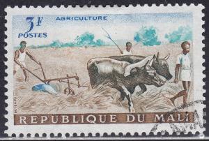 Mali 19 CTO 1961 Plowing The Fields