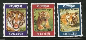 Bangladesh 1974 WWF - Bengal Tiger Animal, Mammal Wild life 3V MNH # 5007