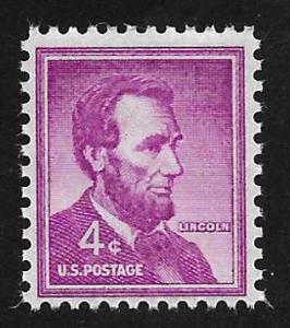 SC# 1036 - (4c) - Lincoln, MNH single