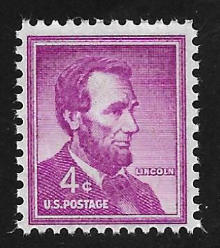 SC# 1036 - (4c) - Lincoln, MNH single