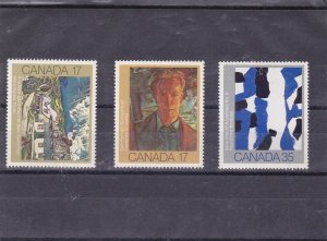 CANADA  SET CANADIAN PAINTERS   # 887 - # 889      MNH (**)