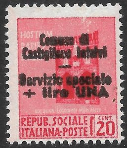 ITALY CLN Partisan - Castiglione d'Intelvi n. 4 cv 7800$ MNH** Signed Ra...