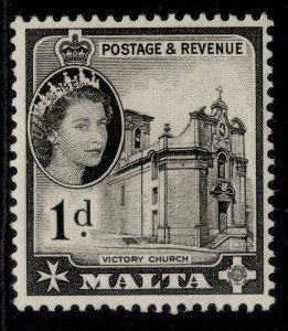 MALTA QEII SG268, 1d black, M MINT.