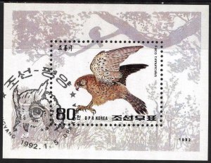 Korea 1992 Birds Owls GRANADA'92 Mi. Bl.268 Sheet Used CTO