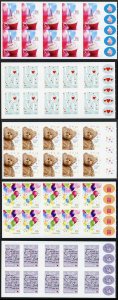 Australia SG3692a/6a 2012 Special Occasions Booklet Pane Set U/M