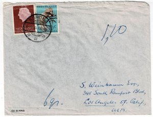 Netherlands New Guinea 1962 Sorong cancel on cover to the U.S., Scott 25, 37