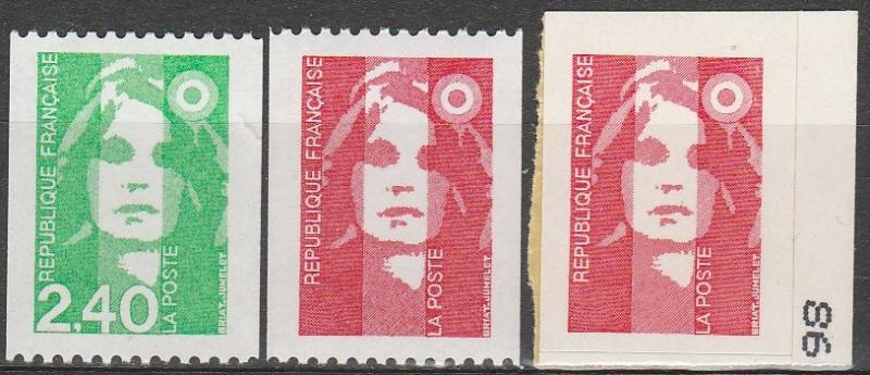 France #2341, 2343, 2347  MNH CV $4.65 (A11568)