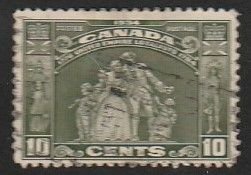 1934 Canada Loyalist   Sc# 209  FVF Used