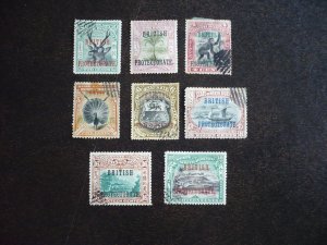 Stamps - North Borneo - Scott# 106-111,113,123 - Used Part Set of 8 Stamps