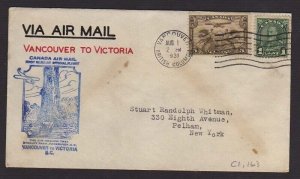 Canada 1931 FFC Vancouver - Victoria  #910