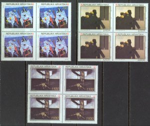 Croatia Sc# 159-161 MNH block/4 1993 Europa