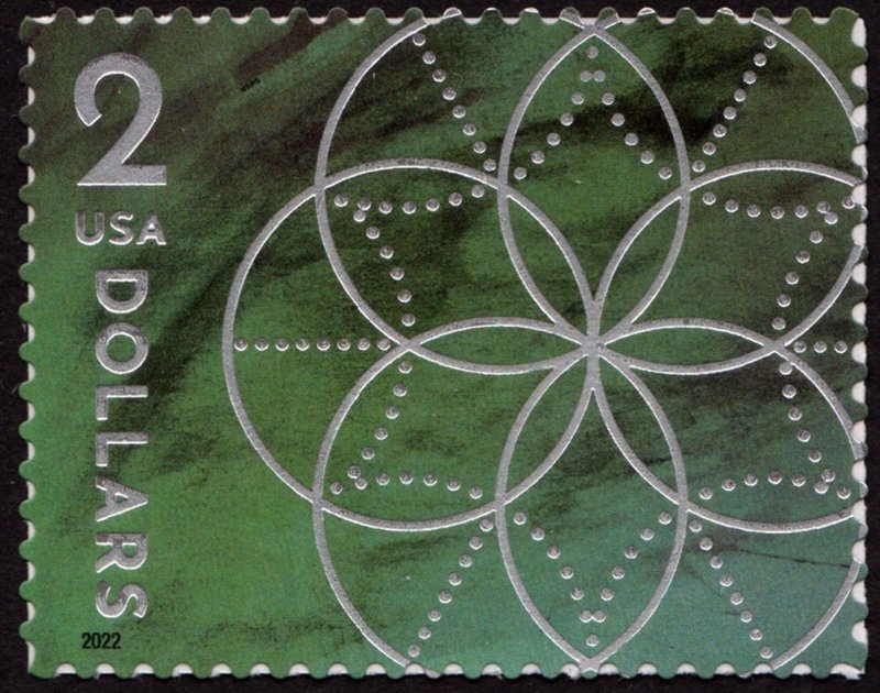 SC#5700 $2.00 Floral Geometry Single (2022) SA