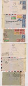 GUATEMALA 1942-43 THREE AIR COVERS TO ARGENTINA WITH DIFFERENT CENSOR TAPES 