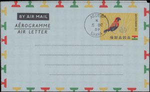 Ghana, Air Letters, Birds