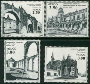 MEXICO 1211-1214 Colonial Buildings and Monuments MNH