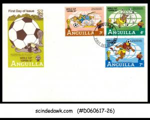 ANGUILLA  - 1982 WORLD CUP ESPANA  FIST DAY COVER