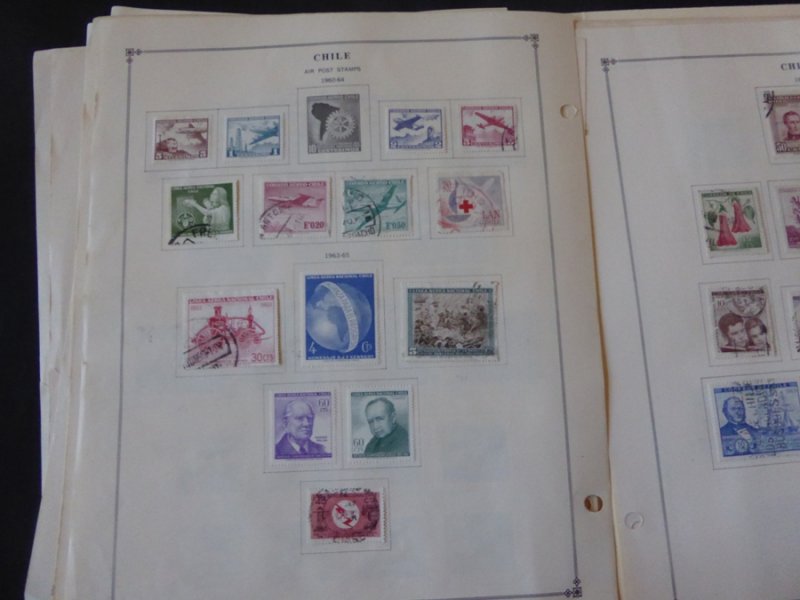 Chile 1949-1980 Mint/Used Stamp Collection on Album Pages