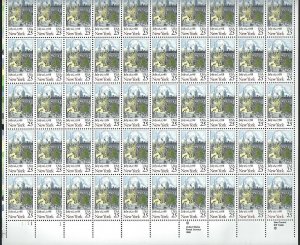 New York Statehood Sheet of Fifty 25 Cent Postage Stamps Scott 2346