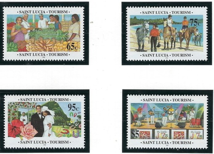 St Lucia 1038-41 MNH 1996 Tourism (fe7179)
