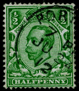 SG340 SPEC N4(6), ½d yellow-green, USED. WMK CROWN