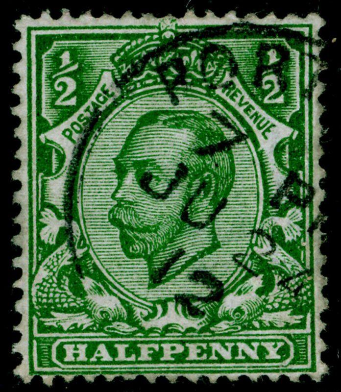 SG340 SPEC N4(6), ½d yellow-green, USED. WMK CROWN