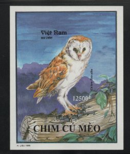 Viet Nam Scott 2606 MNH**  Imperforate Owl souvenir sheet
