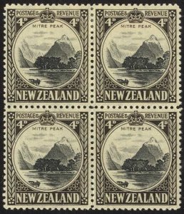 New Zealand SG583b 4d Multiple Wmk Perf 12.5 BLOCK 2 x U/M Cat 160