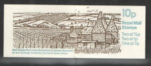 FA4 1978 Oast Houses - Folded Booklet - good perfs - Perf Type P