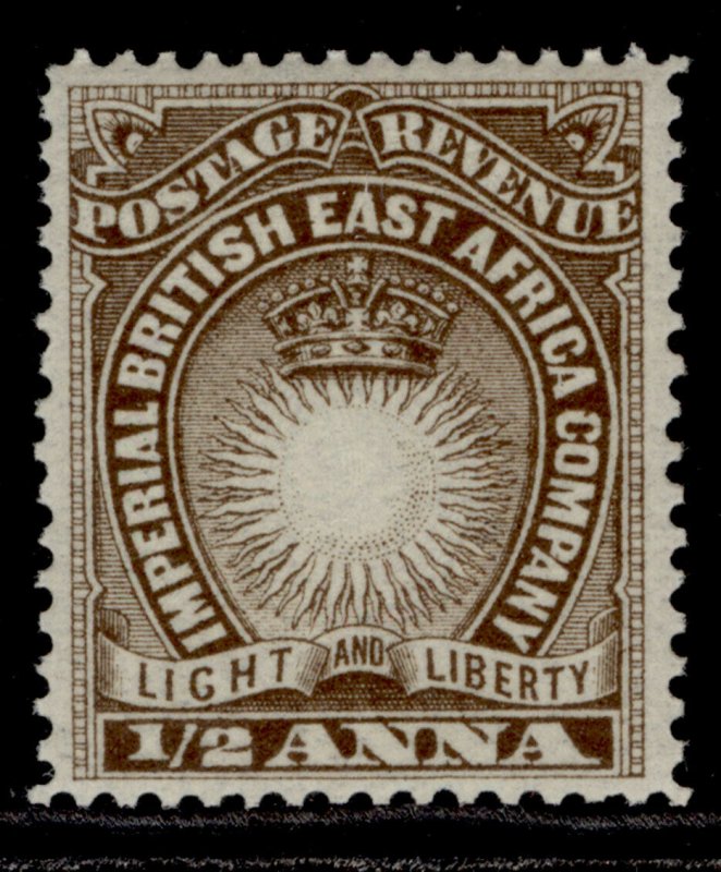 BRITISH EAST AFRICA QV SG4, ½a dull brown, M MINT.