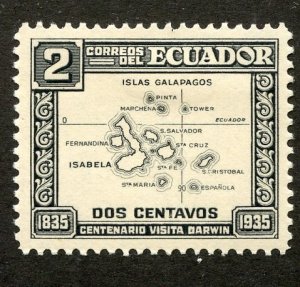 Ecuador, Scott #340, Unused, Hinged