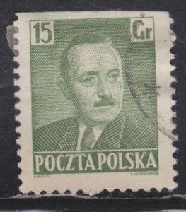 Poland 492 President Boleslaw Bierut 15Gr 1950