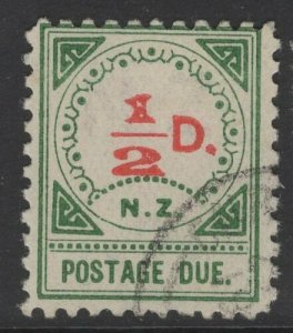 NEW ZEALAND SGD9 1900 ½d VERMILION & GREEN FINE USED 