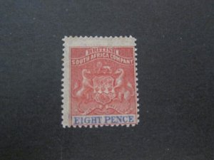 Rhodesia 1891 Sc 8 MH