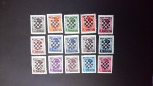 Croatia Sc# 9-23 Compete Set Mint Hinged MH