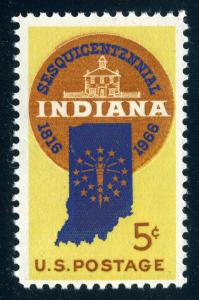 Scott #1308 - 5¢ Indiana Statehood - MNH