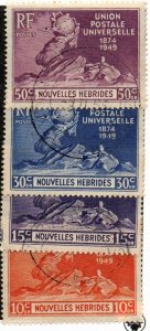 New Hebrides (Fr.) 79-82 Set Used