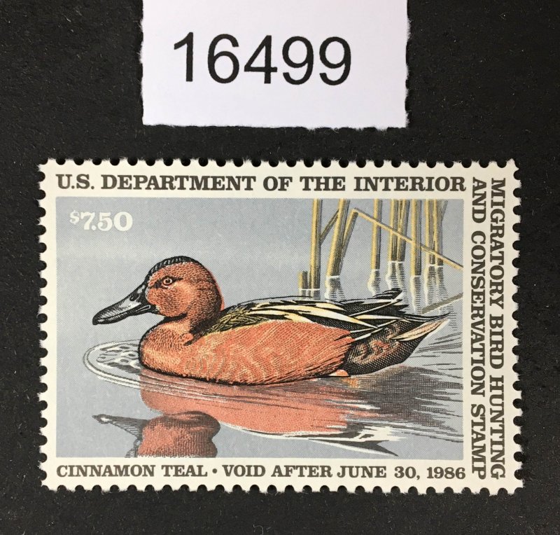 MOMEN: US STAMPS # RW52 MINT OG NH XF POST OFFICE FRESH CHOICE $40 LOT #16499