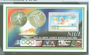 Niue #625  Souvenir Sheet