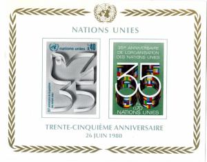 UN GENEVA 95 MNH S/S  BIN $.75