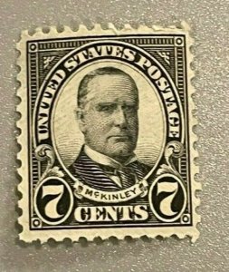 Scott#: 639 - William McKinley 7c 1927 MNHOG single stamp - Lot 3