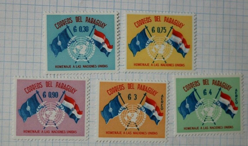 Paraguay sc#569-571 C272-C273 Mint MH set