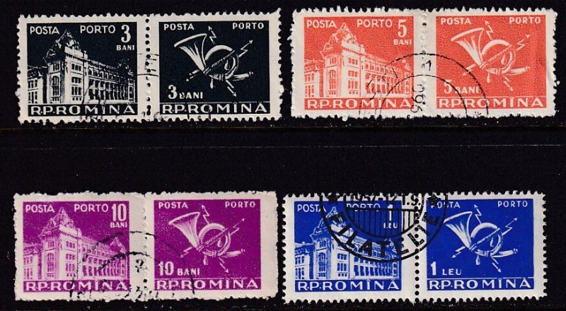 Romania (1957) Sc J115-120 used, short set. Missing J118 and J119