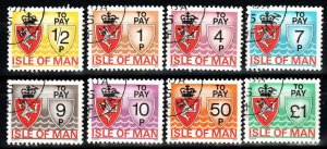 Isle Of Man #J9-16 F-VF Used CV $4.80 (X1324)