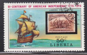 Liberia 708 American Revolution Bicentennial 1975