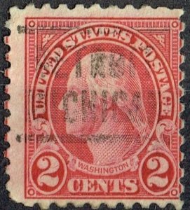 1923 2c WASHINGTON with precancel from DETROIT MI (583-204) Nice type!