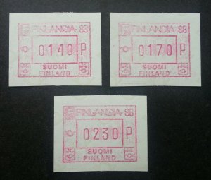Finland FINLANDIA 88 1987 ATM (Frama Label stamp) MNH *rare
