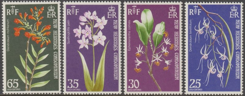 EDSROOM-20248 New Hebrides 171-174 MNH 1973 Complete Flowers