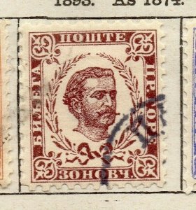 Montenegro 1893 Early Issue Fine Used 30n. NW-173911